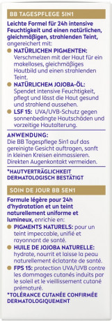 NIVEA BB Tagespflege 5in1 Mittlerer Hauttyp, 50 ml, Нивеа BB крем для лица 5 в 1, для среднего тона кожи, выравнивание и увлажнение, 50 мл