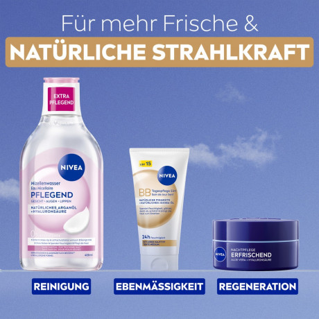 NIVEA BB Tagespflege 5in1 Mittlerer Hauttyp, 50 ml, Нивеа BB крем для лица 5 в 1, для среднего тона кожи, выравнивание и увлажнение, 50 мл