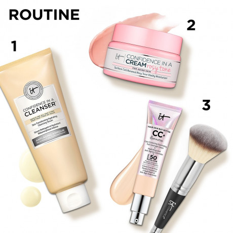 IT Cosmetics Confidence in a Cream Rosy Tone Gesichtscreme  Confidence in a Cream Розовый тональный крем для лица