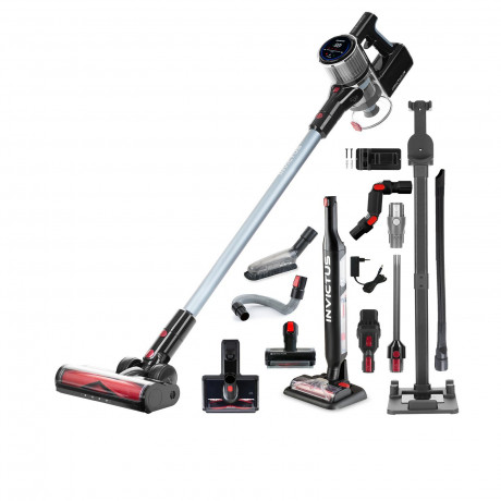 Genius Genius Akku-Hand-und Stielstaubsauger Invictus X9 Facelift Deluxe 26-tlg., Nass- Trockenreiniger, 450,00 W, beutellos HEPA Filter, Akkusauger bis zu 55 Min Laufzeit Ladestation Burste Set Genius беспроводной ручной пылесос Invictus