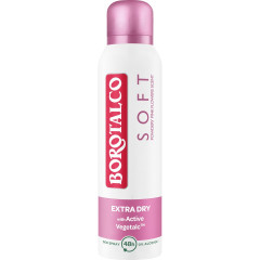 BOROTALCO Deospray Soft, 150 ml, Бороталко Дезодорант-спрей Софт, белый мускус и тальк, нежный аромат, 48ч защита, 150 мл