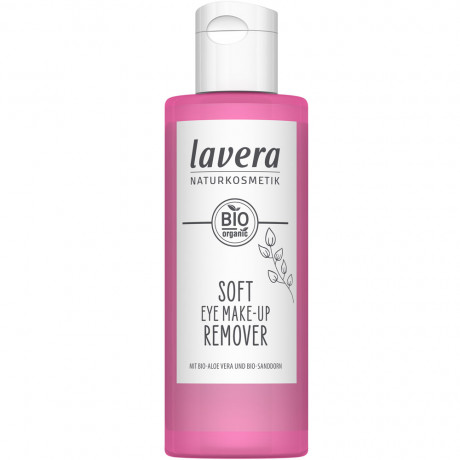 LAVERA Soft Eye Make-up Remover, 100 ml, Лавера Средство для снятия макияжа для бережного удаления макияжа с глаз, био-алоэ вера и био-облепиха, 100 мл