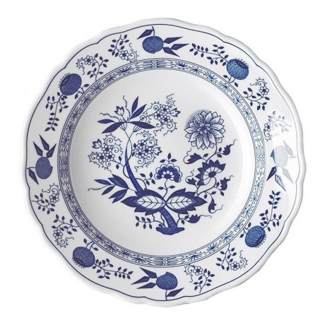 Hutschenreuther Hutschenreuther Blau Zwiebelmuster Suppenteller (Fahne) 23 cm Суповая тарелка Hutschenreuther с синим луком (флаг) 23 см