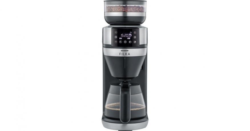 Severin Severin KA 4850, Filtermaschine schwarz (matt)/edelstahl (geburstet), inkl. Glaskanne schwarz (matt), edelstahl (geburstet) Severin KA 4850, фильтр-машина черный (матовый)/нержавеющая сталь (матовая), включая стеклянный кувшин