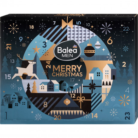 Balea MEN Adventskalender 2026 MERRY CHRISTMAS, 1 St, Адвент-календарь 2026 MERRY CHRISTMAS с 24 сюрпризами для мужского ухода, 1 шт.