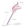 relaxdays Steckenpferd Einhorn mit Sound Хобби лошадь единорог со звуком