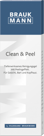 Braukmann Clean & Peel, 100 ml, Hildegard Braukmann очищающая пенка для лица для нормальной и обезвоженной кожи, для мужчин, 100 мл