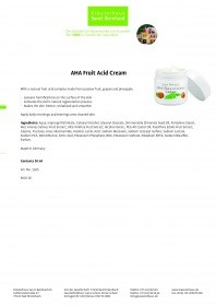 Krauterhaus Sanct Bernhardt AHA Fruit Acid Cream, 50 мл