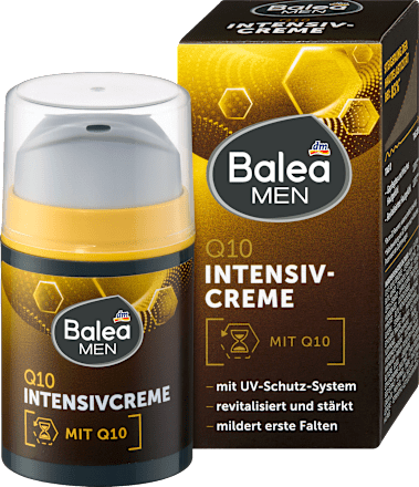 Balea MEN Gesichtscreme Q10 Intensivcreme, 50 ml, Интенсивный крем Q10 для упругости и уменьшения видимости морщин, 50 мл