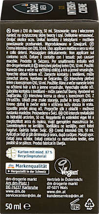 Balea MEN Gesichtscreme Q10 Intensivcreme, 50 ml, Интенсивный крем Q10 для упругости и уменьшения видимости морщин, 50 мл