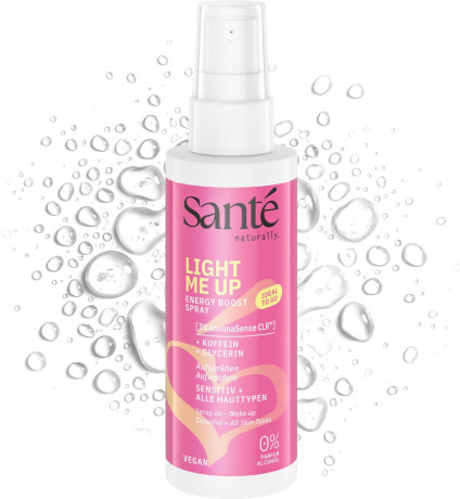 SANTE Light Me Up Energy Spray, 75 ml, Санте Освежающий спрей для лица Light Me Up Energy, 75 мл