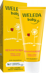 WELEDA baby CALENDULA Gesichtscreme, 50 ml, Детский крем для лица с календулой и миндальным маслом для чувствительной кожи, 50 мл
