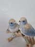 Статуэтка винтажная "Две голубые птички на ветке", фарфор, 16 х 9 см, 1960-70гг.