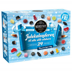 Nordthy Zuckerfreier Adventskalender 2026, Адвент-календарь 2026 Nordthy с сахарозаменителями, 24 пакетика сладостей без сахара, 442 г