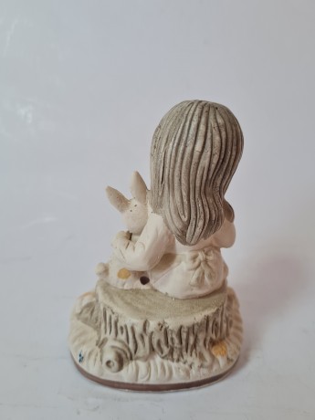 Goebel Фигурка "Девочка с кроликом", 11см х 8см, Германия, 1960-70гг.