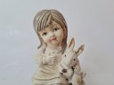 Goebel Фигурка "Девочка с кроликом", 11см х 8см, Германия, 1960-70гг.