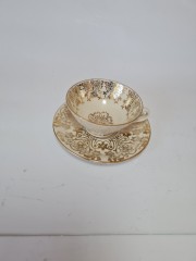 Porzellanfabrik Gareis, Kühnl & Co (GKC), ГКС Фарфоровое чайное трио с позолотой, Германия 1960г.