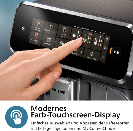 Philips Philips Kaffeevollautomat 3300 Series Vollautomatische Espressomaschine 6 Getranke, Kaffeeautomat Cafemaschine Kaffeemaschine mi Mahlwerk Vollautomat Cafe Полностью автоматическая кофемашина Philips серии 3300, полностью автоматическая кофемашина