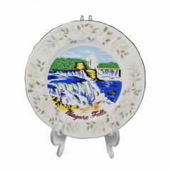 Scheffield Japan Classic Фарфоровая декоративная тарелка &quot;Ниагарский водопад&quot;, 16 см, Япония, 1960-70гг.