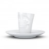 Fiftyeight Products TV Tassen Espressotasse weiss vergnugt 80 ml TV cups чашка для эспрессо белая happy 80 мл