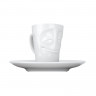 Fiftyeight Products TV Tassen Espressotasse weiss vergnugt 80 ml TV cups чашка для эспрессо белая happy 80 мл