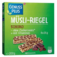 GENUSS PLUS Musli-Батончик Schoko 200 г