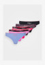 Tommy Hilfiger THONG 5 PACK Thong pink/lilac/sky НАБОР 5 ТОНГОВ Стринги розовый/фиолетовый/небо