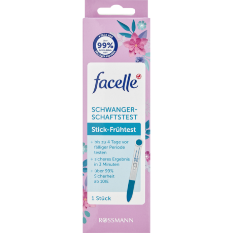 facelle Schwangerschaftstest Stick-Frühtest 1 Stück, Тест для определения беременности 1 шт.
