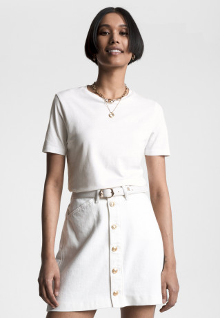 Tommy Hilfiger RELAXED FIT  Print T-shirt ecru RELAXED FIT Футболка с принтом экрю