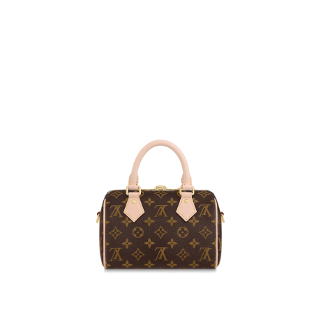Louis Vuitton Кожаная сумка SPEEDY 20 с ремнем через плечо