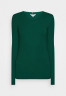 Tommy Hilfiger SLIM FRILL SCOOP-NK LS Jumper prep green SLIM FRILL SCOOP-NK LS Джемперы подготовка зеленый