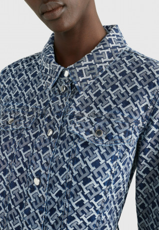 Tommy Hilfiger SLIM FIT MONOGRAM  Denim dress monogram SLIM FIT MONOGRAM Джинсовое платье монограмма