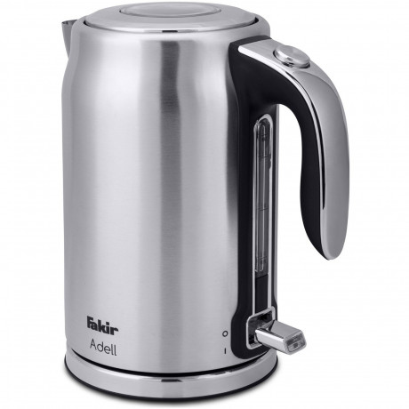 FAKIR FAKIR Wasserkocher Adell, 1.7 l, 2200 W, Edelstahl, entnehmbarer Kalkfilter, beleuchteter Hauptschalter edelstahlfarben Чайник FAKIR Adell, 1,7 л, 2200 Вт, нержавеющая сталь, съемный фильтр от накипи, главный выключатель с подсветкой