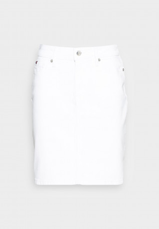 Tommy Hilfiger ROME SHORT SKIRT Denim skirt optic white КОРОТКАЯ ЮБКА ROME Джинсовая юбка оптический белый