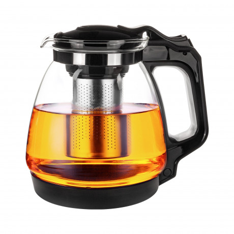 T24 T24 Wasserkocher Glasteekanne mit Edelstahl Teesieb  Uberhitzungsschutz, 1700 ml, 1700 ml  Чайник T24 стеклянный заварочный чайник с ситечком из нержавеющей стали с защитой от перегрева, 1700 мл, 1700 мл