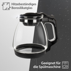 T24 T24 Wasserkocher Glasteekanne mit Edelstahl Teesieb  Uberhitzungsschutz, 1700 ml, 1700 ml  Чайник T24 стеклянный заварочный чайник с ситечком из нержавеющей стали с защитой от перегрева, 1700 мл, 1700 мл