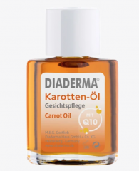 Diaderma Gesichtsol Karotten-Ol mit Q10, 30 ml, Масло для лица Diaderma с коэнзимом Q10, морковное масло для сияния кожи, выравнивание тона и увлажнение, 30 мл
