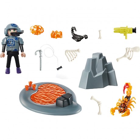 PLAYMOBIL PLAYMOBIL 70909 Starter Pack Kampf gegen den Feuerskorpion PLAYMOBIL 70909 Стартовый набор «Борьба с огненным скорпионом»