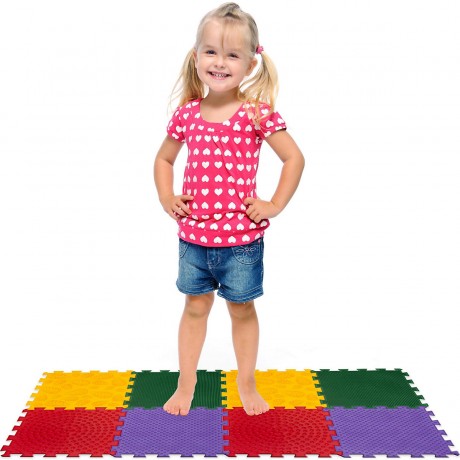 ACHOKA Orthopadische Sensomotorik Fussmassagematte fur Kinder (3er-Set) Детский ортопедический коврик для сенсомоторного массажа стоп (3 шт.)