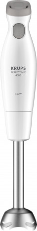 Krups Krups Stabmixer HZ4511 Perfect Mix 4000, 450 W, Purierstab, 2 Geschwindigkeiten, Edelstahlfuss, 2 Zelkrom Klingen Ручной блендер Krups HZ4511 Perfect Mix 4000, 450 Вт, очищающий стержень, 2 скорости, основание из нержавеющей стали, 2 лезвия Zelkrom
