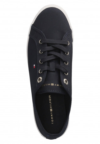 Tommy Hilfiger ESSENTIAL VULCANIZED Trainers blau ESSENTIAL VULCANIZED Кроссовки синий