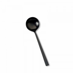 Bitz Bitz Besteck Edelstahl PVD Black Saucenloffel 20,3 cm Bitz Столовые приборы из нержавеющей стали с PVD-покрытием, черный 8-дюймовый половник для соуса