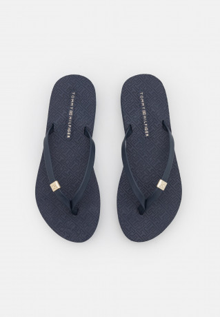 Tommy Hilfiger MONOGRAM FLAT Mules space blue МОНОГРАММА FLAT Мюли космический синий