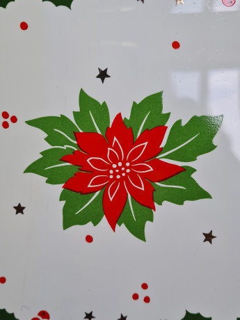 Блюдо винтажное прямоугольное Waechtersbach Spain, белый фарфор с красно-зеленым растительным узором, 34,5 x 20 x 2,5 см, Испания, 1960-70гг.