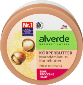 alverde NATURKOSMETIK Масло для тела Macadamianuss Karitebutter, 200 мл