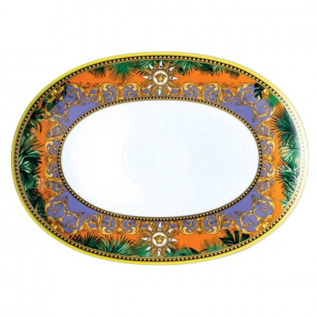 Rosenthal meets Versace Rosenthal Versace Jungle Animalier Platte L: 38 cm Тарелка Rosenthal Versace Jungle Animalier L: 38 см