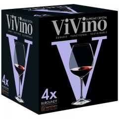 Nachtmann Nachtmann ViVino Burgunderglas Set 4-tlg. h: 215 mm / 700 ml Набор бордовых бокалов Nachtmann ViVino из 4 предм. высота: 215 мм / 700 мл