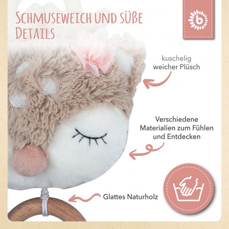 bieco Baby Spieluhr Plusch Tier Reh 30cm Einschlafhilfe Musik Spielzeug Schlaf Melodie Mobiles Детская музыкальная шкатулка