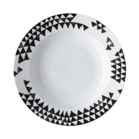 Rosenthal Rosenthal Magic Garden Black Seeds Suppenteller Fahne 23 cm Тарелка для супа Rosenthal Magic Garden Black Seeds с бортиком 23 см