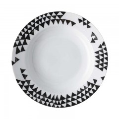 Rosenthal Rosenthal Magic Garden Black Seeds Suppenteller Fahne 23 cm Тарелка для супа Rosenthal Magic Garden Black Seeds с бортиком 23 см